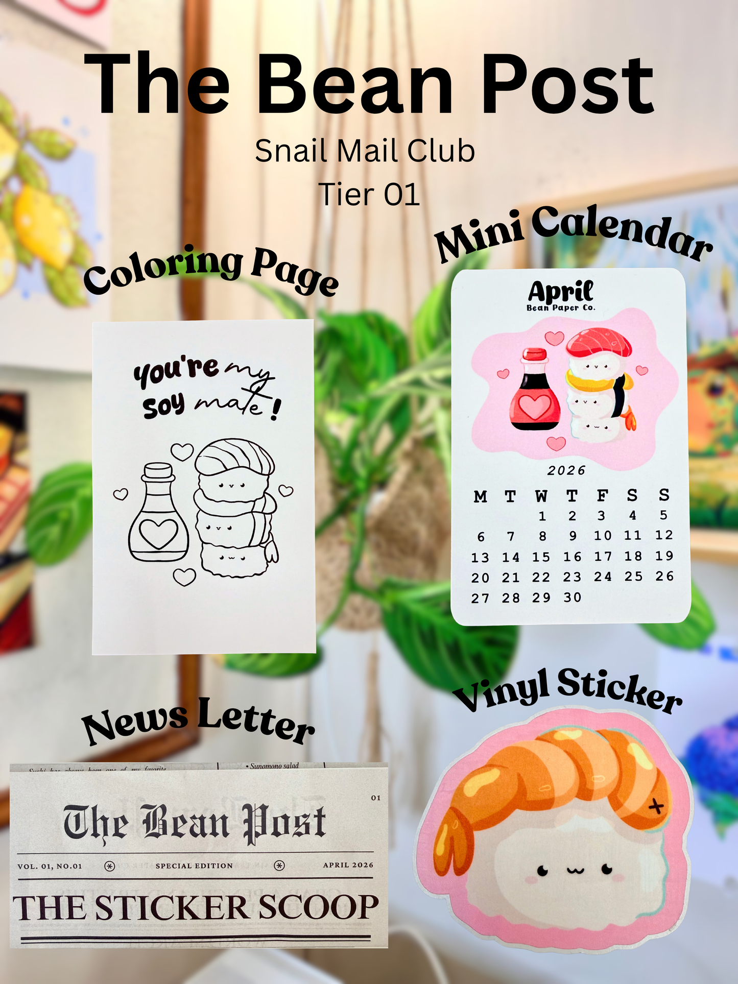 The Bean Post Snail Mail Club | Tier 01 (USA)